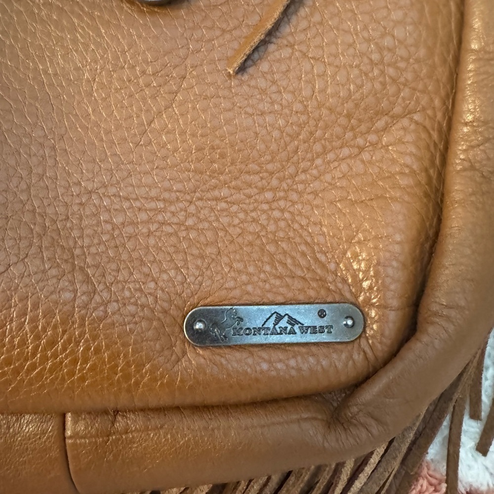 Montana West Brown Leather Fringe Crossbody Bag - Picture 8 of 11